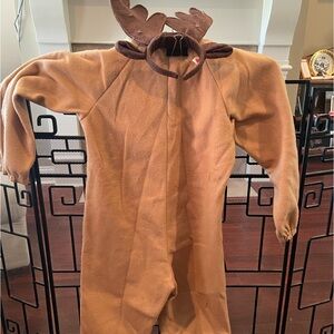 Halloween costume as a deer with antlers